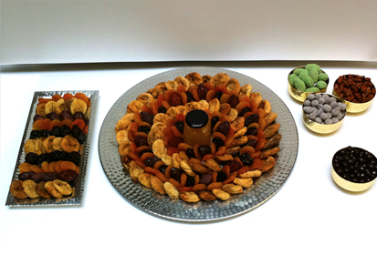 Les assortiments de fruits secs